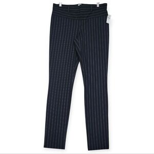 Gap Womens Academia Skinny Ankle Pants Size 8 Tall  Pinstripe Office College New